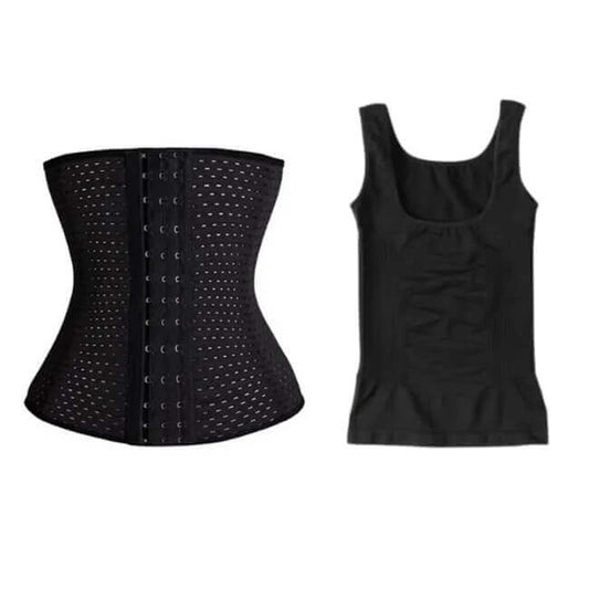 2 in 1 Abdomen Belt Corset and Vest Set